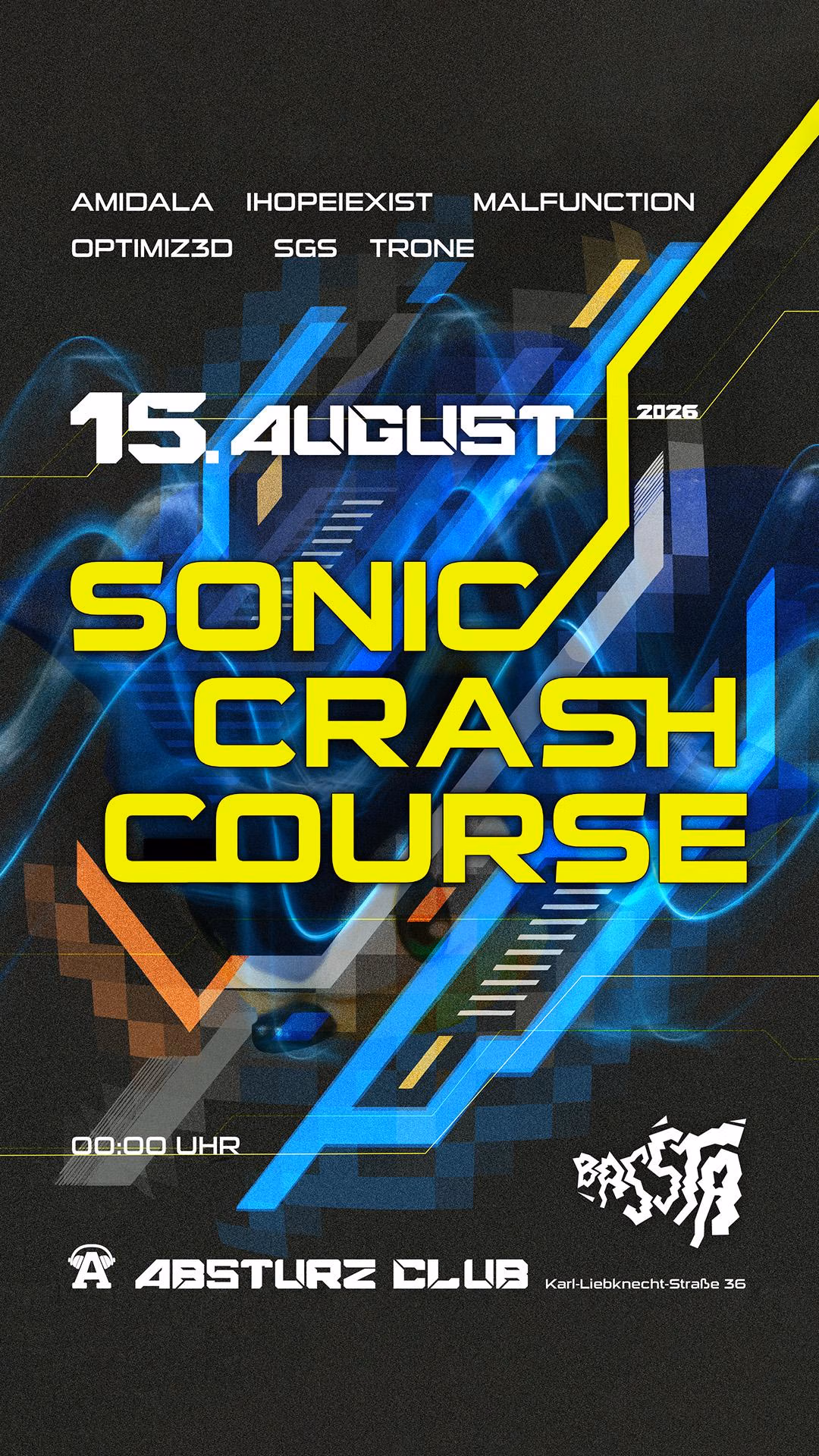 Sonic Crash Course 13 flyer